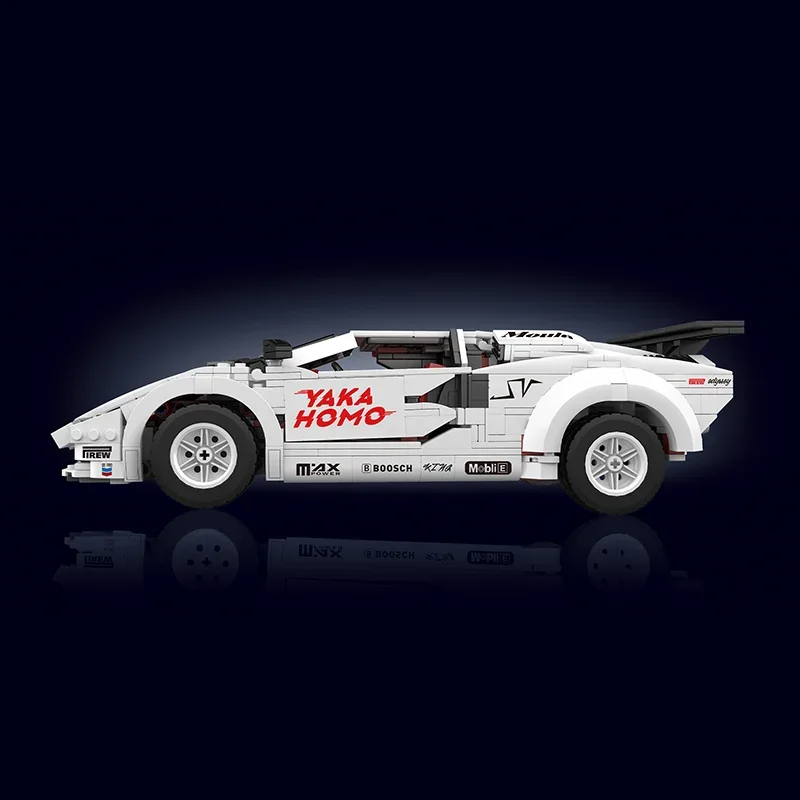 Mould King 10045 Technical Car Toys The MOC-82416 Countach Sport Racing Car Model Building Block Brick Kids Christmas Gifts