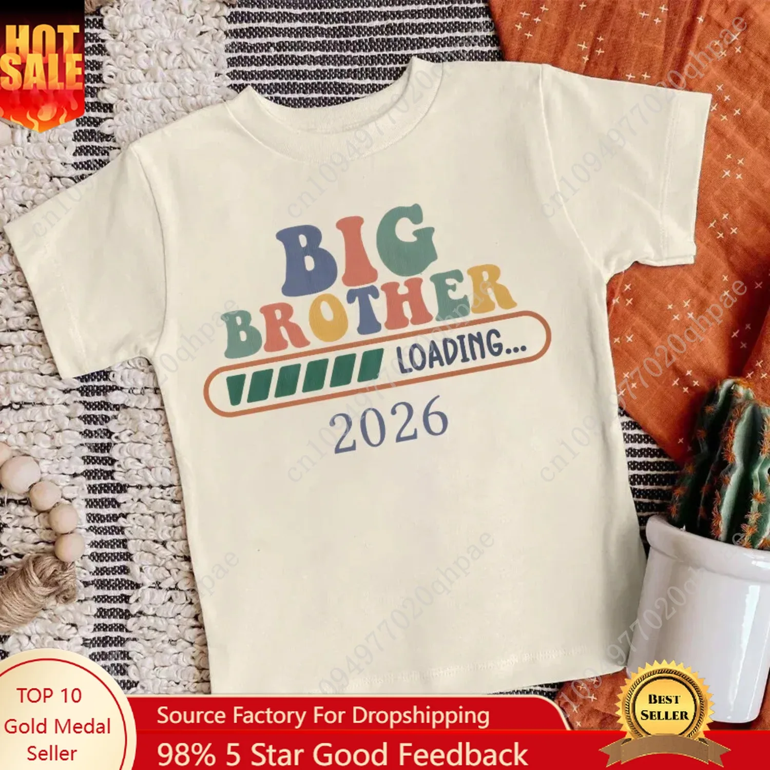 Big Brother 2026 Print Kids Shirt Pregnancy Announcement Clothes Big Bro T-shirt Child Retro Short Sleeve Tee Boys Summer Outfit