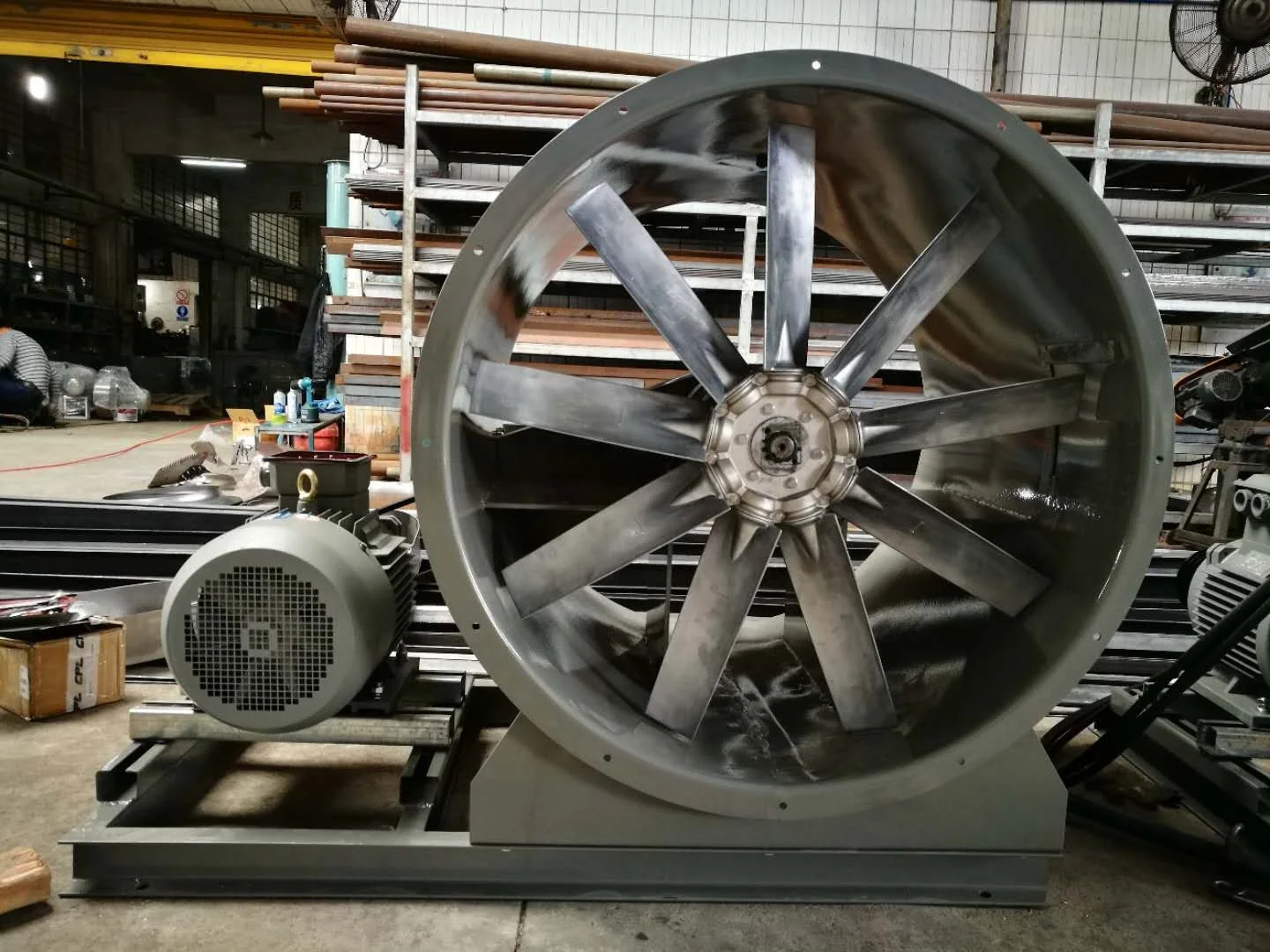 Ventilador axial de ventilação acionada por cinto à prova de explosão de venda quente de 315 mm