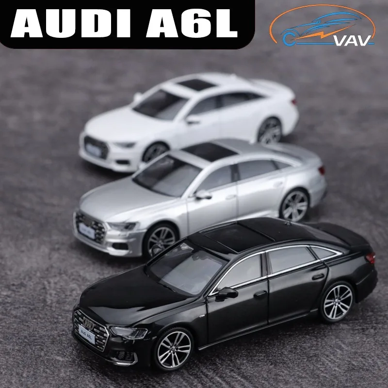 VAV 1/64 AUDI A6L Legering Motorvoertuig Speelgoed Spuitgieten Metaal Model Collectie Jongen Kerstcadeau
