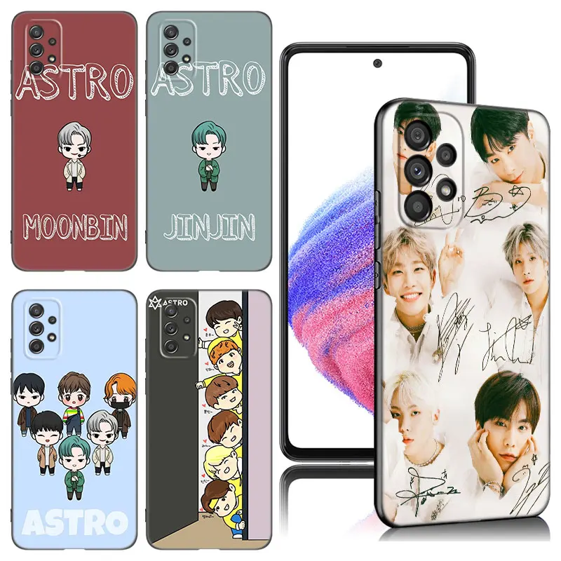 Astro Kpop Music Phone Case For Samsung A13 A15 A22 A24 A32 4G A33 A34 A35 A52S A53 A54 A55 A73 5G A12 A14 A23 A51 A72