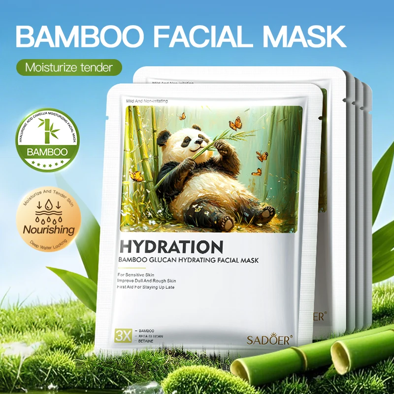 5 uds SADOER unicornio máscara Facial de tigre antienvejecimiento hidratante antiarrugas blanqueamiento máscaras faciales hoja máscaras cuidado de la piel