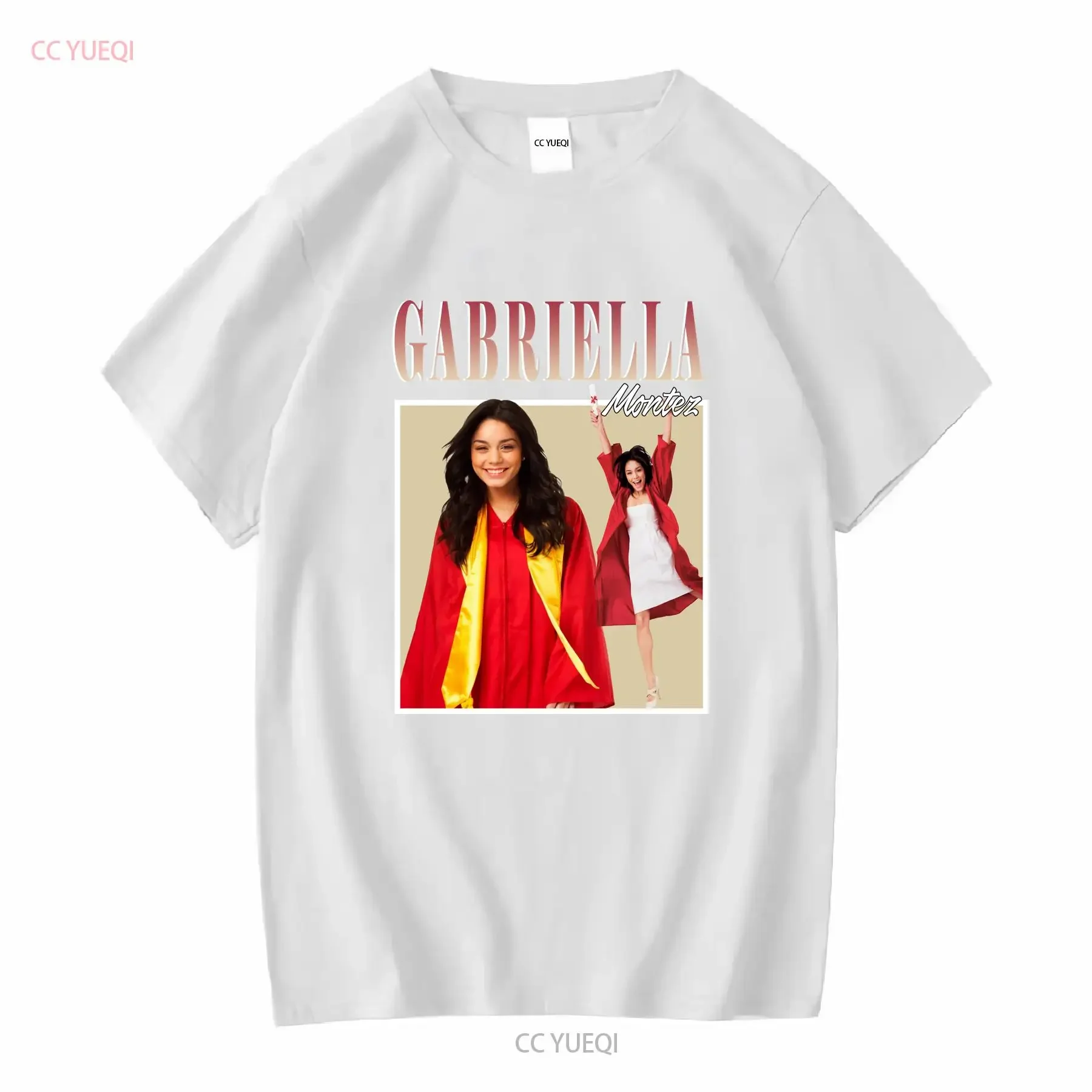 غابرييلا مونتيز المدرسة الثانوية الموسيقية تي شيرت طويل أو قصير الأكمام خمر غسلها تنوعا للجنسين عادية قليلا