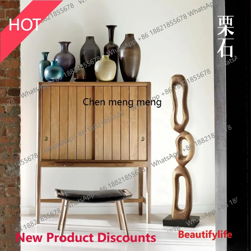 

Ваби-саби абстрактное искусство скульптура из цельного дерева большое украшение, украшение для гостиной входа в отеле