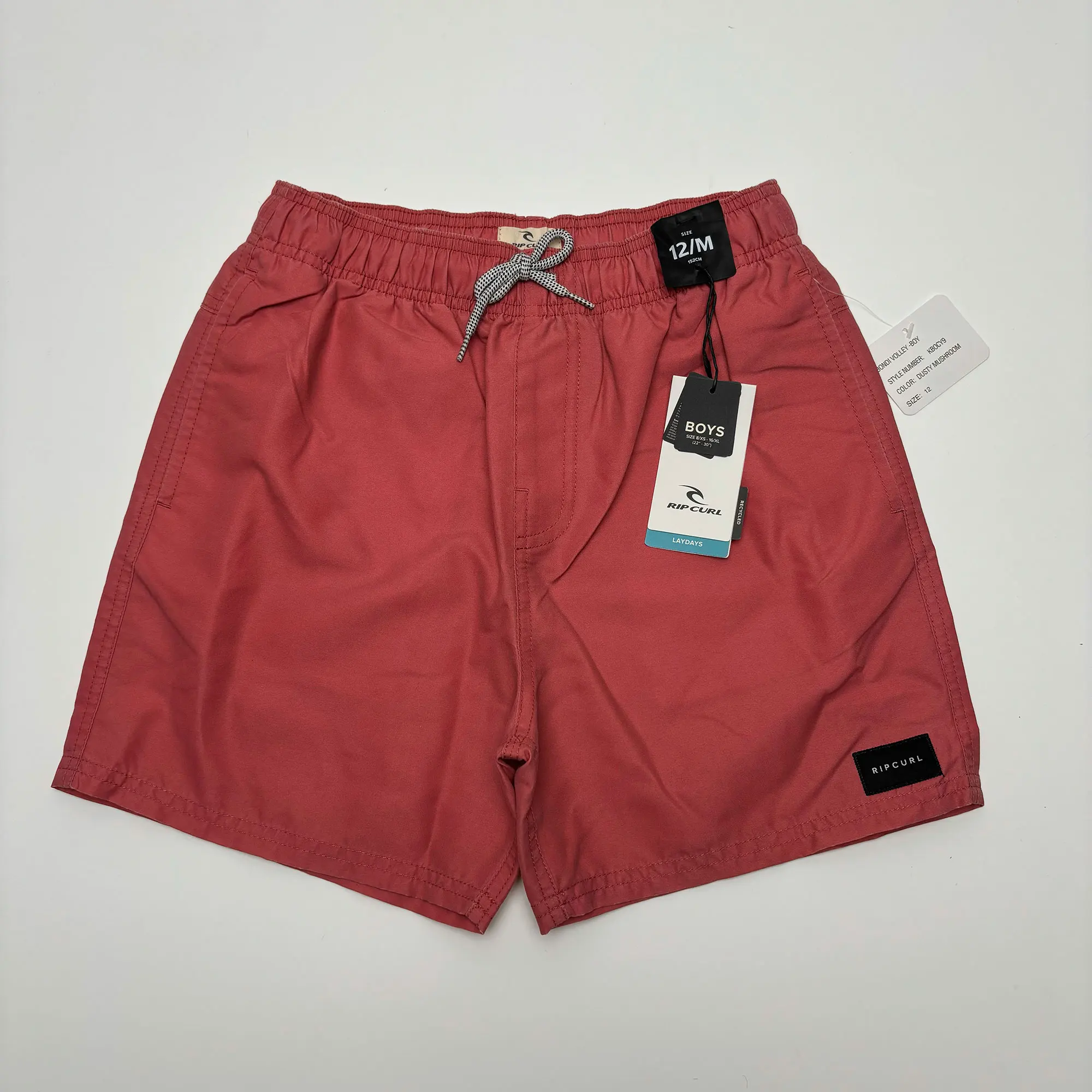 Rip Curl LAYDAYS Boys Boardshorts High Quality Solid Children Quick dry Surf Swim Trunks Beach Shorts Kids Trunk Size 12/M