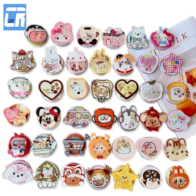 

Мультяшное милое кольцо на палец Griptok, держатель для телефона для Samsung iPhone Xiaomi Oppo, универсальная складная магнитная подставка, аксессуары для телефонов