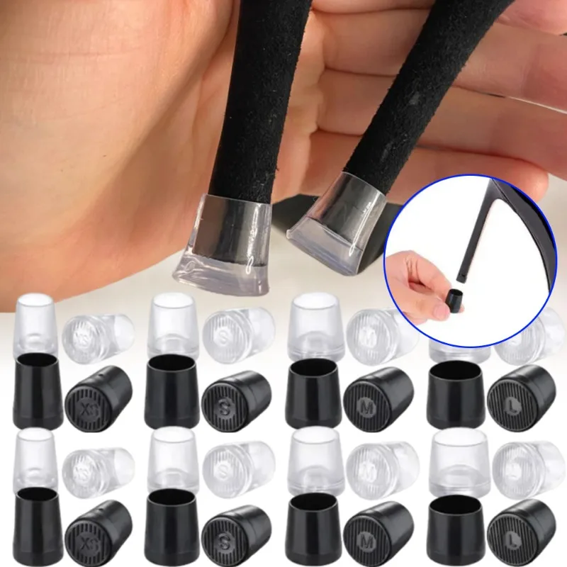 TPU Material Round Heel Protector Stoppers Antislip High Heeler Bridal Stiletto Dancing Covers Wedding Shoes Accessories Tool