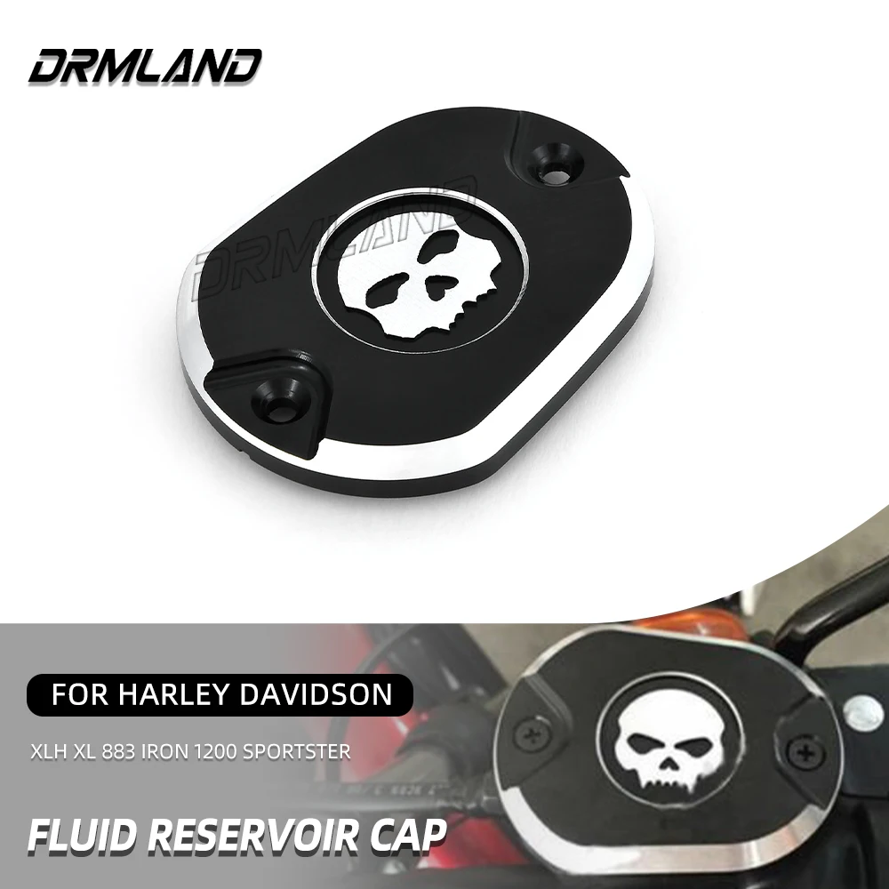 

For Harley Davidson XLH XL 883 Iron 1200 Sportster Motorcycle Fluid Reservoir Cap Front Brake Master Cylinder Cover Accessories