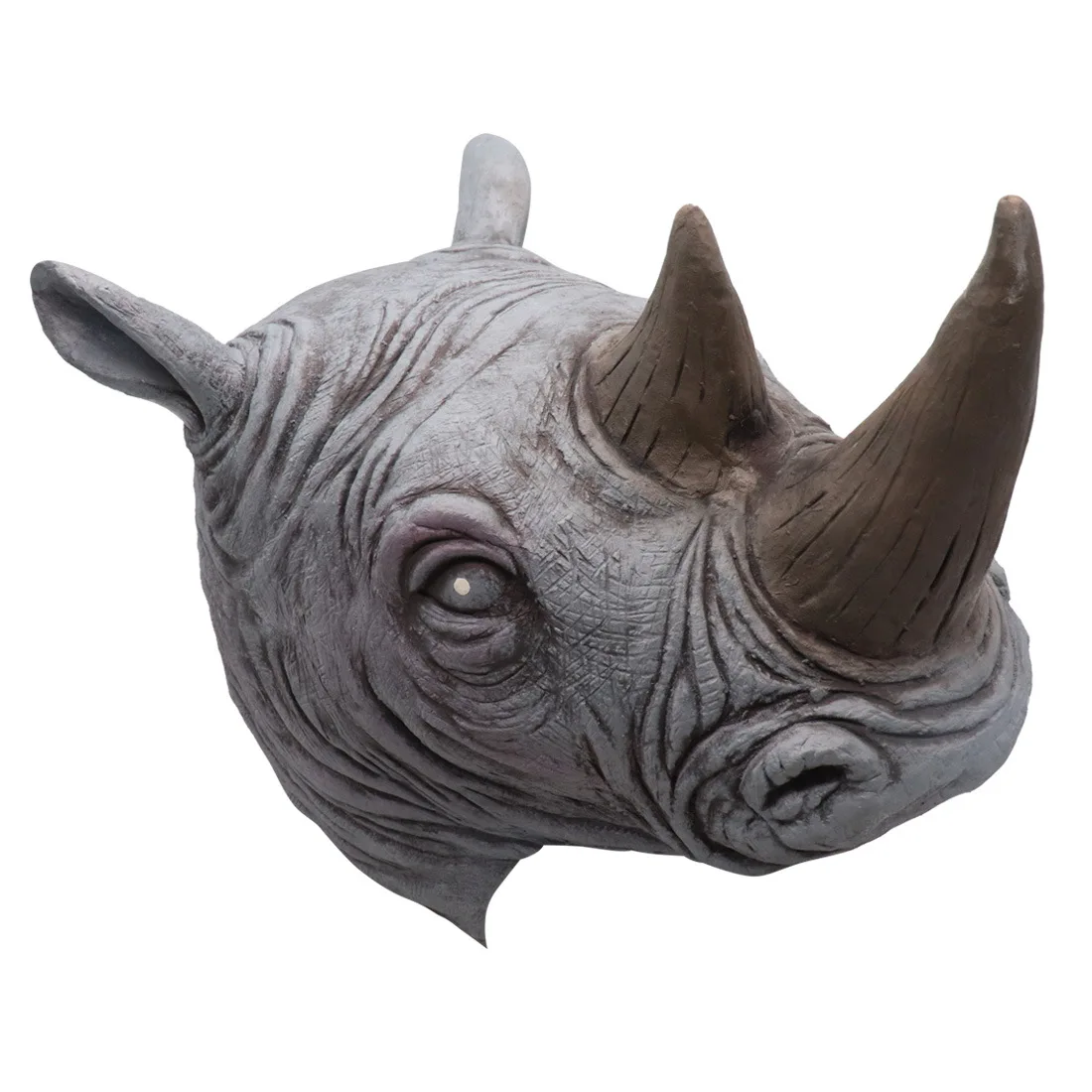 Halloween Nashorn-Kopfmaske, Scherz-Tiermasken für Halloween-Karneval-Kostümpartys – Detail 4