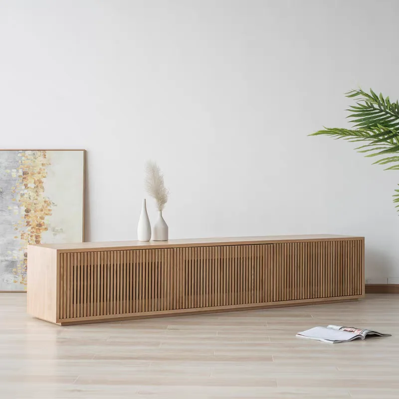 Modern Solid Wooden Latest Design Simple Tv Cabinet Luxury Vintage  Living Room Home Made Tv Stands