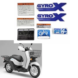 For HONDA GYRO-X 50 Tumbler Three-Wheel GYRO CANOPY Motorcycle Decals Car Body sticker Logo Decorative Stickers