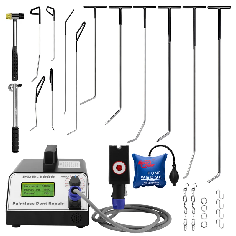 Super PDR PDR1000, caja caliente de calentamiento por inducción, máquina extractora de abolladuras, eliminador de abolladuras de carrocería de coche, herramientas pdr de reparación de abolladuras sin pintura