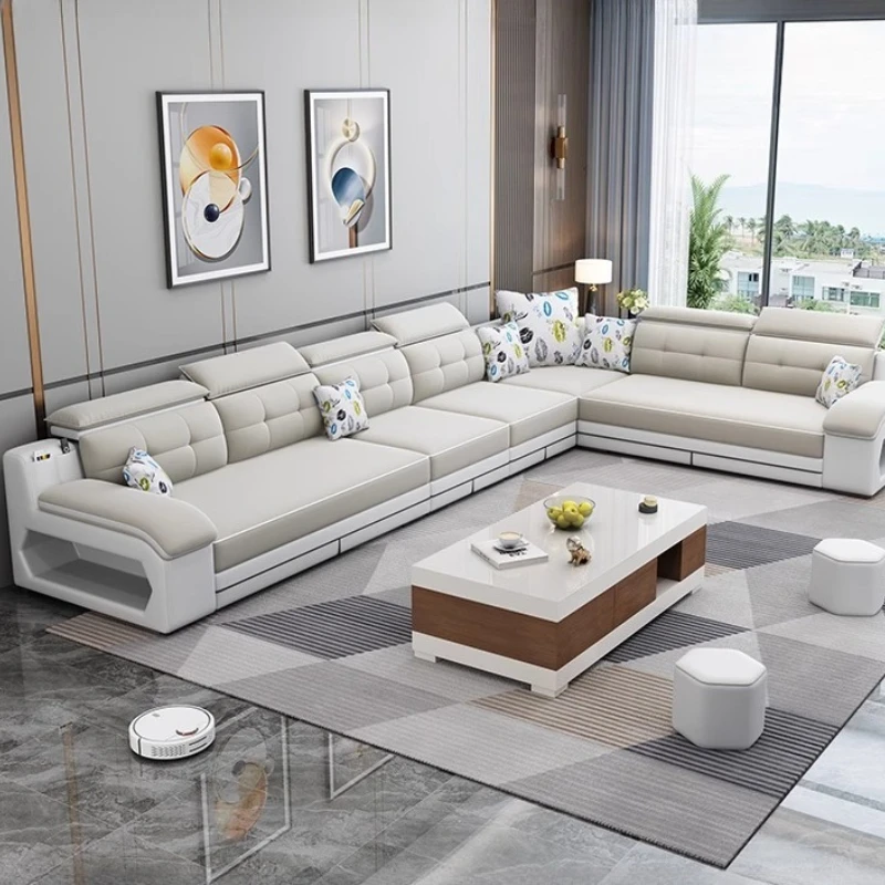 غرفة المعيشة الأرائك الحديثة الحد الأدنى الشمال النسيج الاسترخاء الكراسي الأرائك شقة مستقيمة Divani Da Soggiorno أثاث المنزل #2