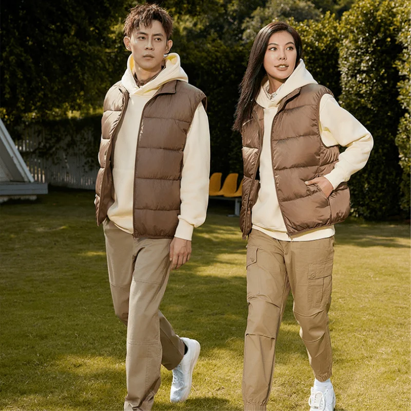 سترة قطنية دافئة وسميكة، سترة، شعار مطبوع مخصص، سترة تي شيرت بدون أكمام للخريف والشتاء للرجال والنساء،