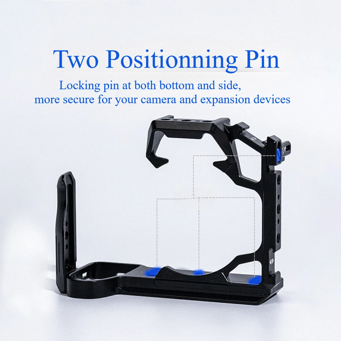 Topcine Camera Cage for Panasonic Lumix S5II S5IIX G9II with 2 Cold Shoe Mounts 1/4\