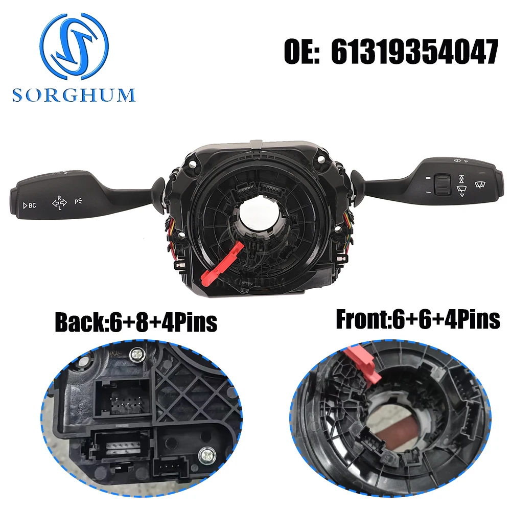 61319354047 Steering Wheel Wiper Headlight Controller Combination Switch for 09-18 BMW 528i 530i 550i 640i 740i F07 F06 F10 F12