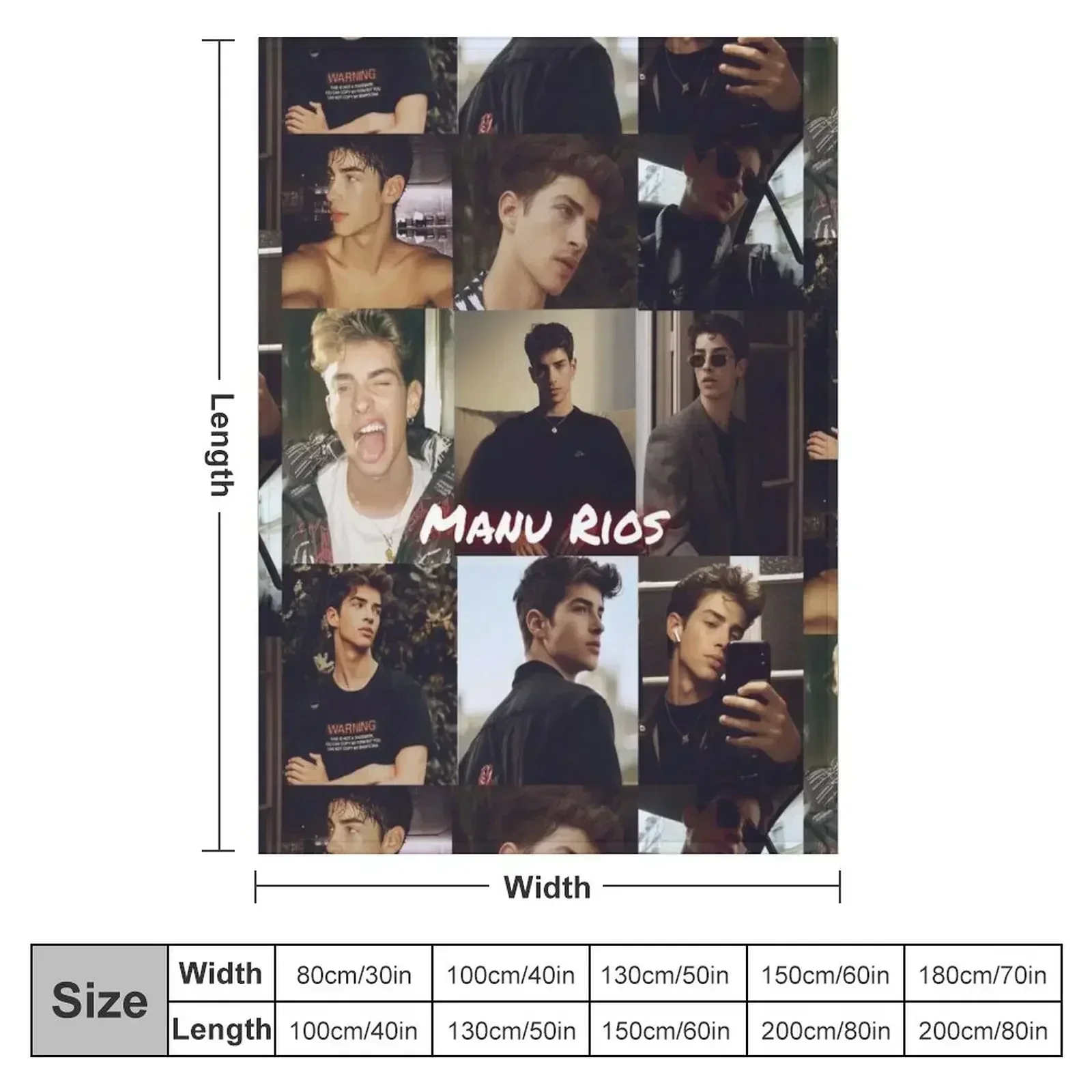 New Manu Rios (Elite) Throw Blanket Blankets Sofas Of Decoration christmas decoration Hair Thin Blankets