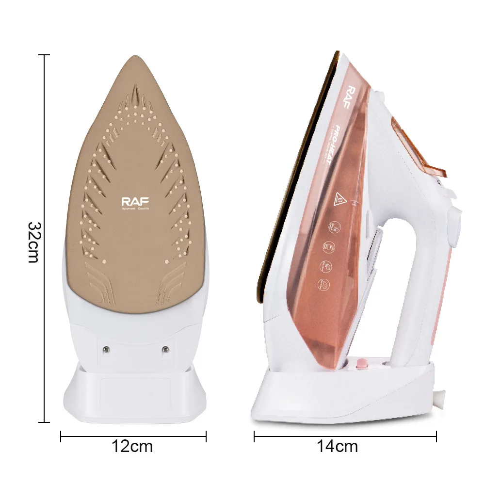 European standard household handheld steam iron with base, multifunctional ironing machine for clothes, 2400W power