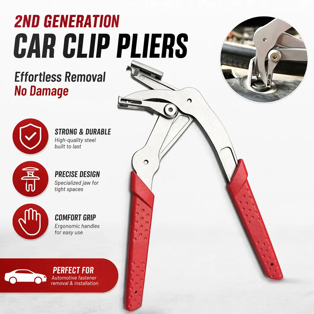

Car Clip Pliers For Car Panel Clip Dashboard Interior Panel Removal Tool Door Trim Damage Free Interior Auto Durable Repair Tool