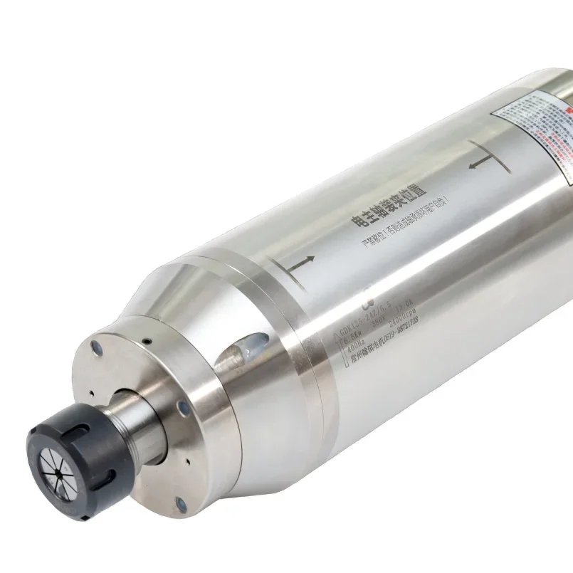 

125-24Z/6.5 Water Cooled Cnc Router Spindle Powerful 24000RPM Er32 Spindle Motor