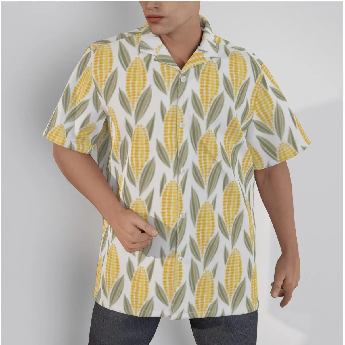 Hawaiiam Vintage shirt for Men Cars Print and Trees Cool Beach Short Sleeve Summer Casual Button Up Tops 3D Shirts