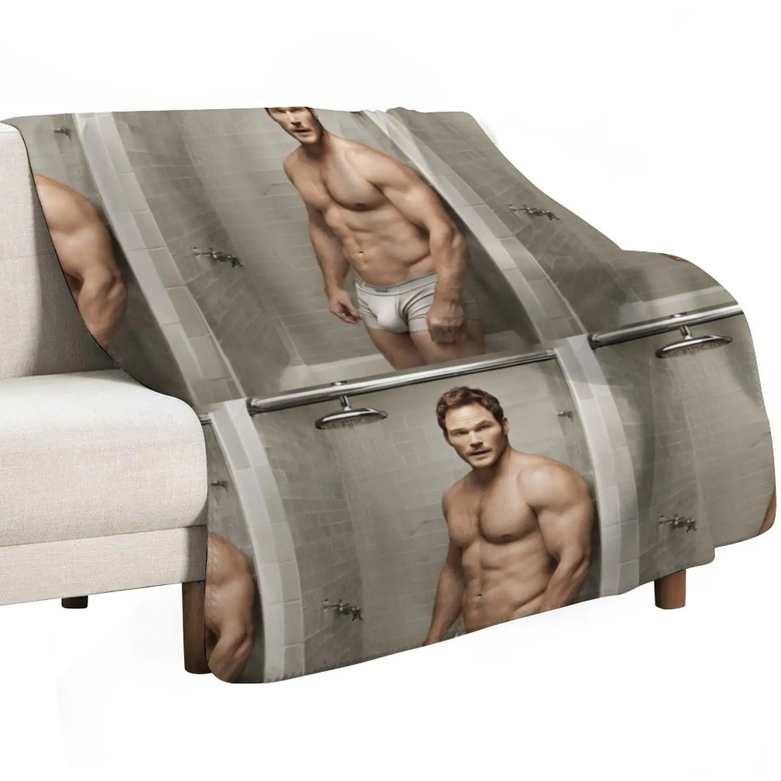 chris pratt hot Throw Blanket Plaid Thermals For Travel Extra Large Throw Soft Plush Plaid Loose Luxury Designer Blankets