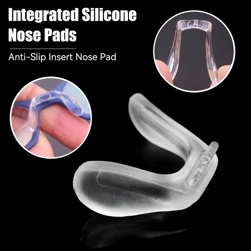 1PC Transparent U Shape Silicone Conjoined Children's Eyeglass Soft Nose Pads For Glasses Anti-Slip Insert Nose Pad
