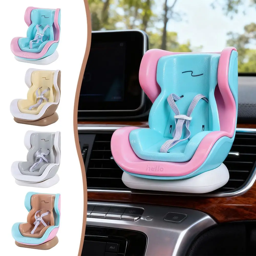 

Car Doll Safety Seat Cartoon Chair Model Magnetic Base Car Seat Outlet Decor For Doll Car Interior Styling Girl Birthday Gifts