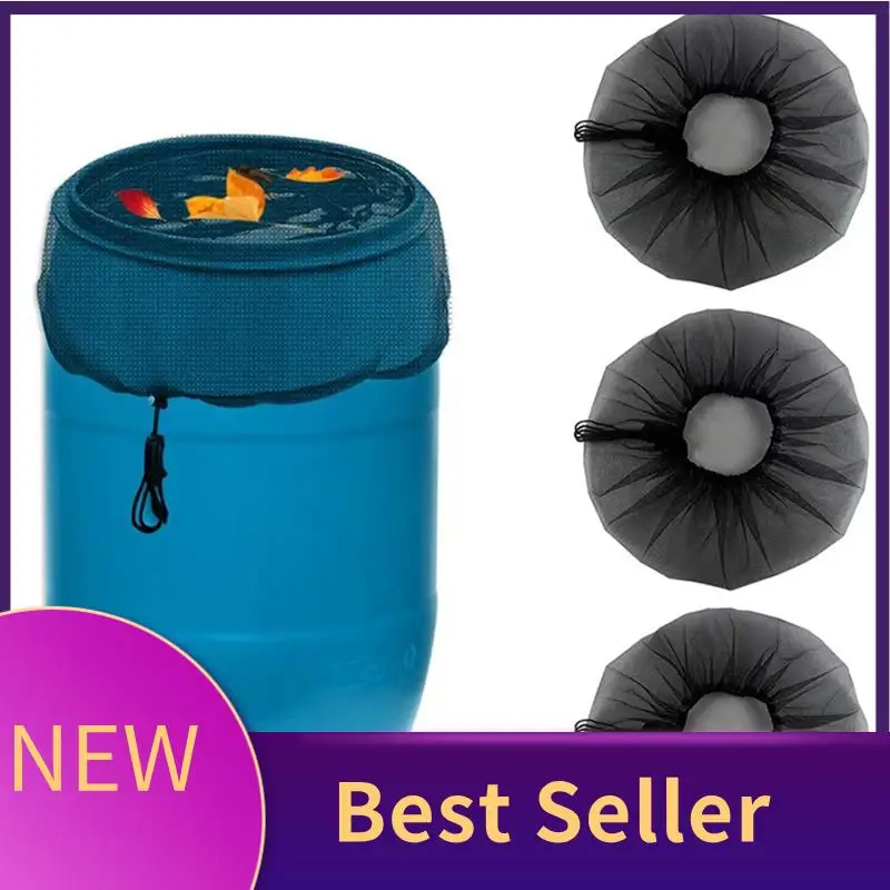 Mesh Cover Rain Barrel Rain Barrel With Drawstring Rain Collection Barrels Netting Screen To Keep Leaves And Debris Out