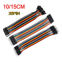 Dupont Jumper Wire 20Pin 10cm 15cm Male To Male + Male To Female and Female To Female Dupont Line for Arduino DIY KIT Breadboard