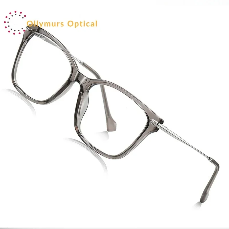 

Ollymurs Minimalist Classic Geometric Square Frame Design Men's and Women's Anti-Blue Light Glasses Customizable Prescription LS