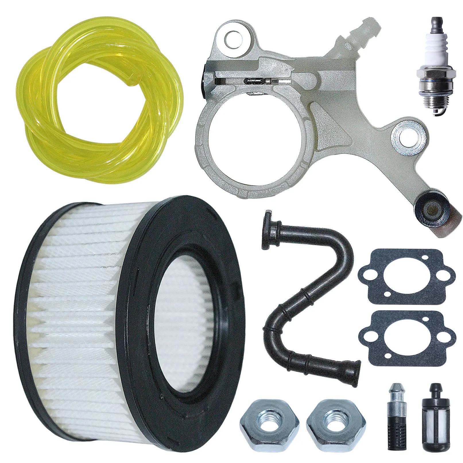 Filtro aria pompa olio tubo olio Set per Stihl MS251 MS261 MS271 MS291 MS311 MS381 MS391 w guarnizioni candela filtro olio