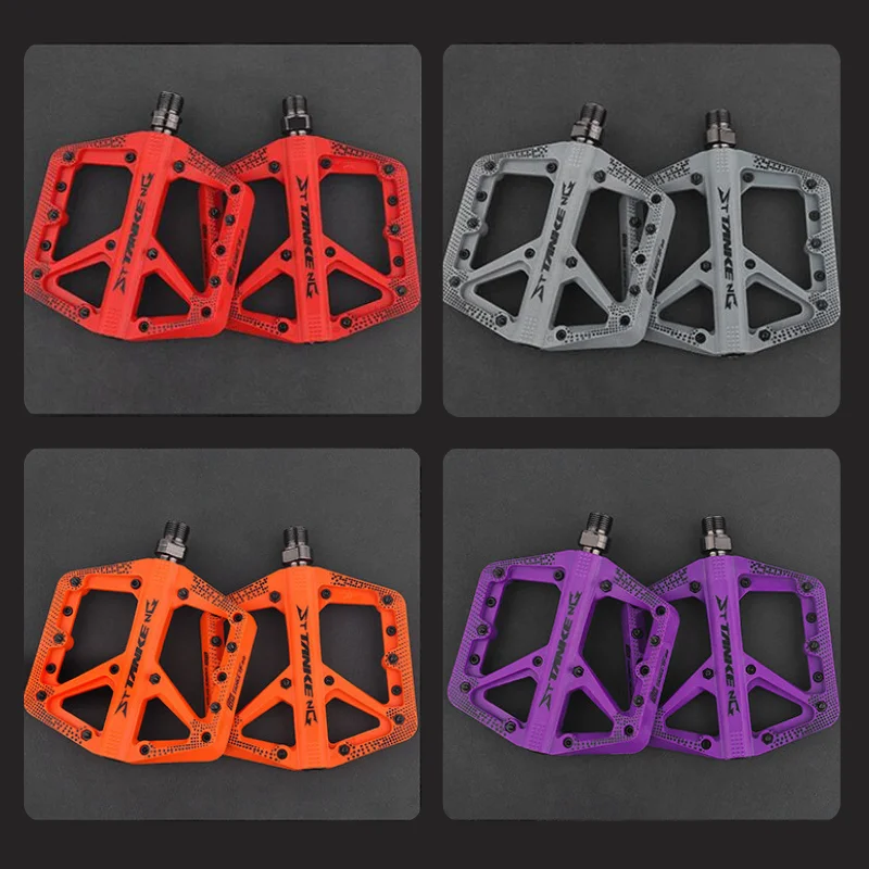 

MTB Bike Nylon Pedal Widen Non-slip DU+1 Bearing Bicycle Mountain Bike Off-road Cycling Accessories Universal BMX Platfor