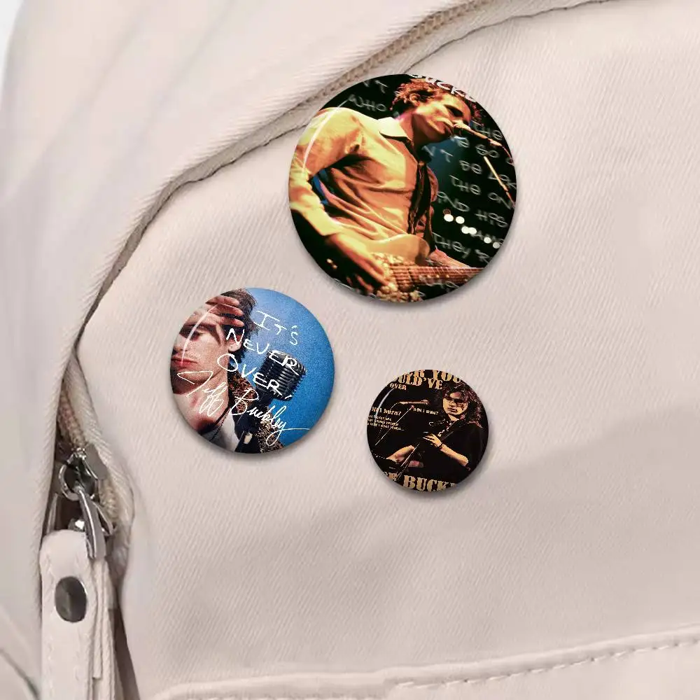 J-Jeff B-Buckley Singer 32/44/58MM Customizable Button Pins Cute Funny Creative Badge Jewelry Decor Gifts For Friends