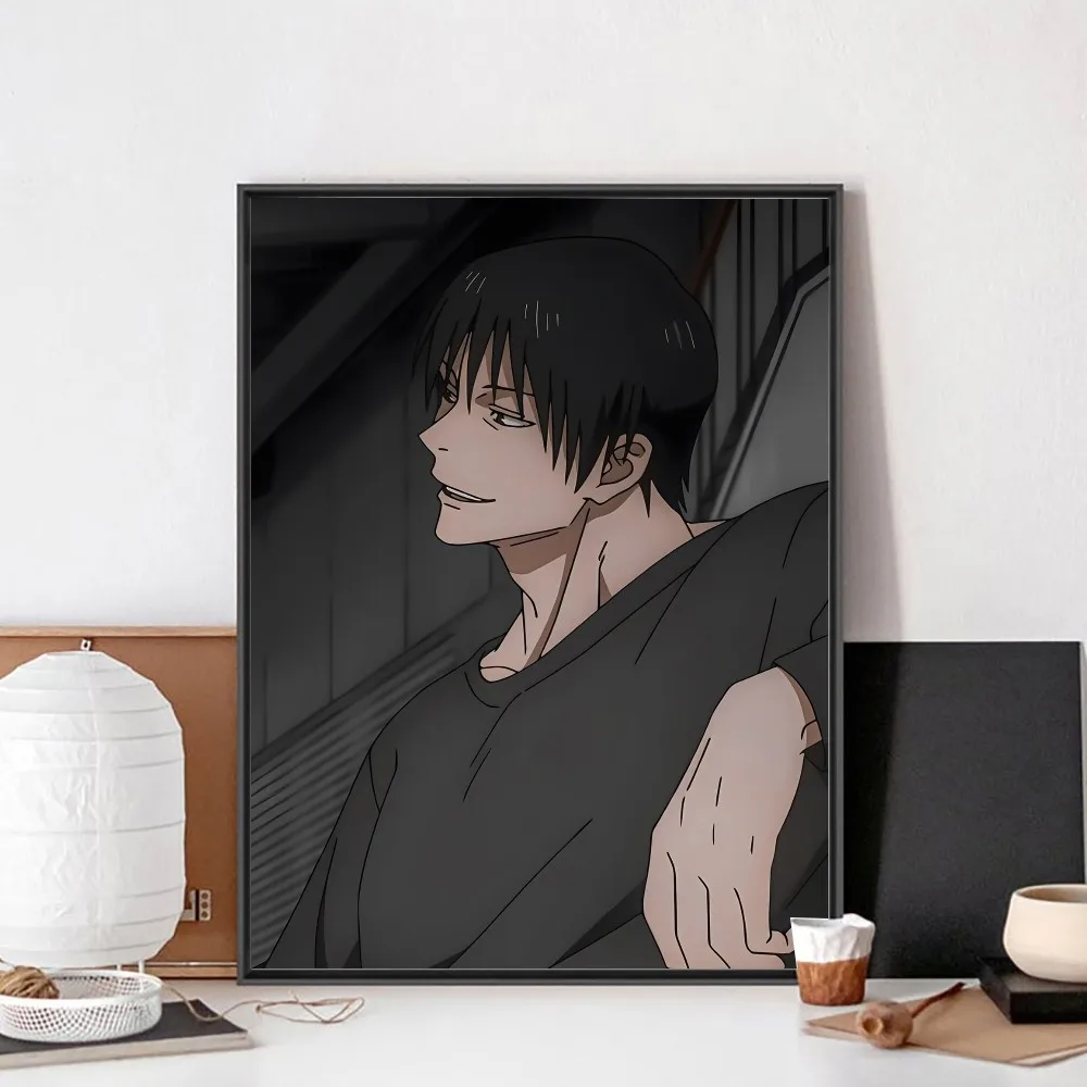 Jujutsu Kaisen Fushiguro Toji Poster No Framed Kraft Club Bar Paper Vintage Poster Wall Art Painting Bedroom Study Stickers