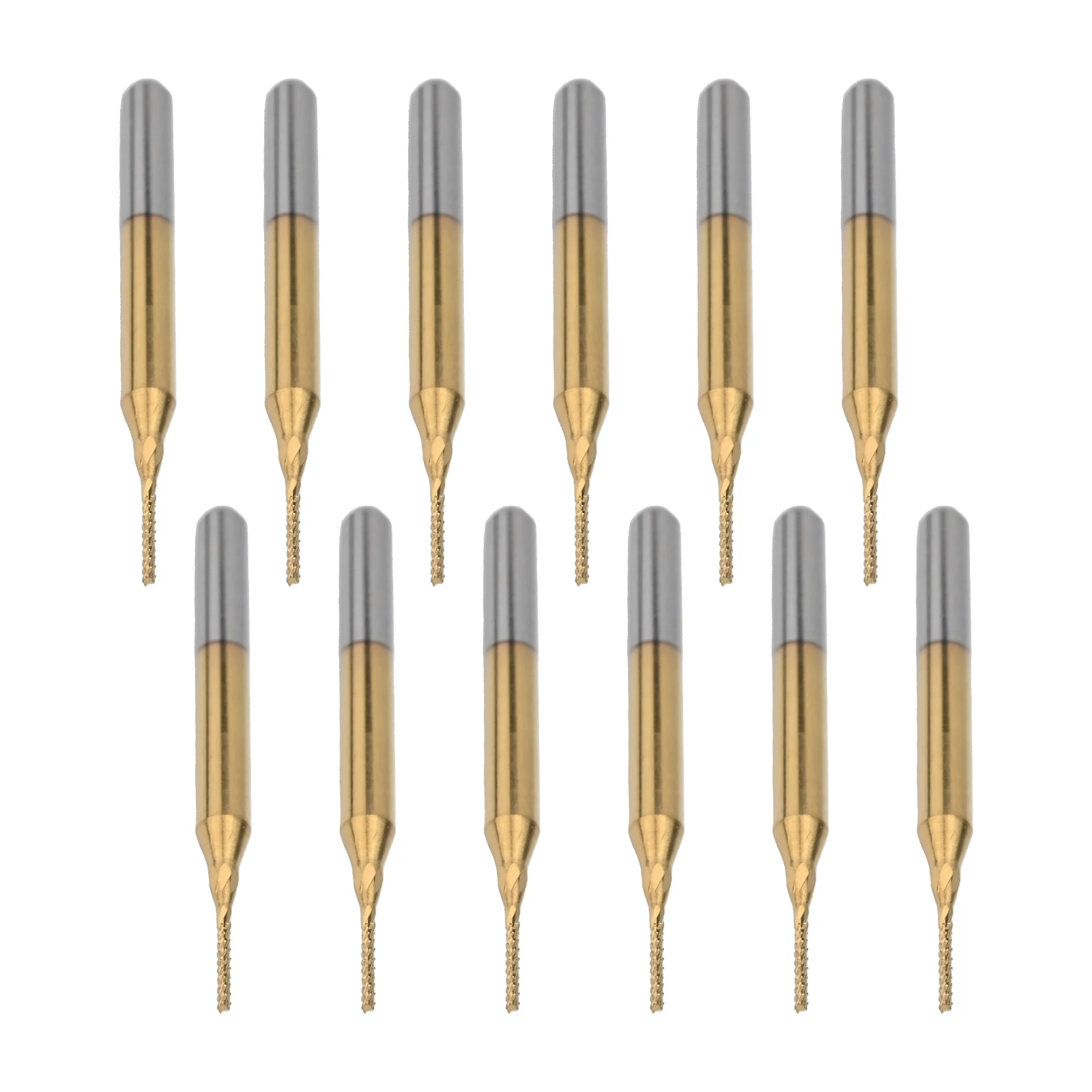 Engraving Tool CNC Router Bits For Industrial Use PCB Compatible Wear Resistant Material 0.8mm Cutting Edge Diameter