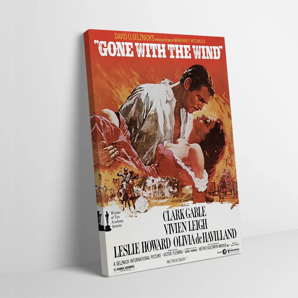 Gone With The Wind Poster Customizable Printed Canvas Painting for Pictures Wall Art Interior Decoration Gaming Home Decorations