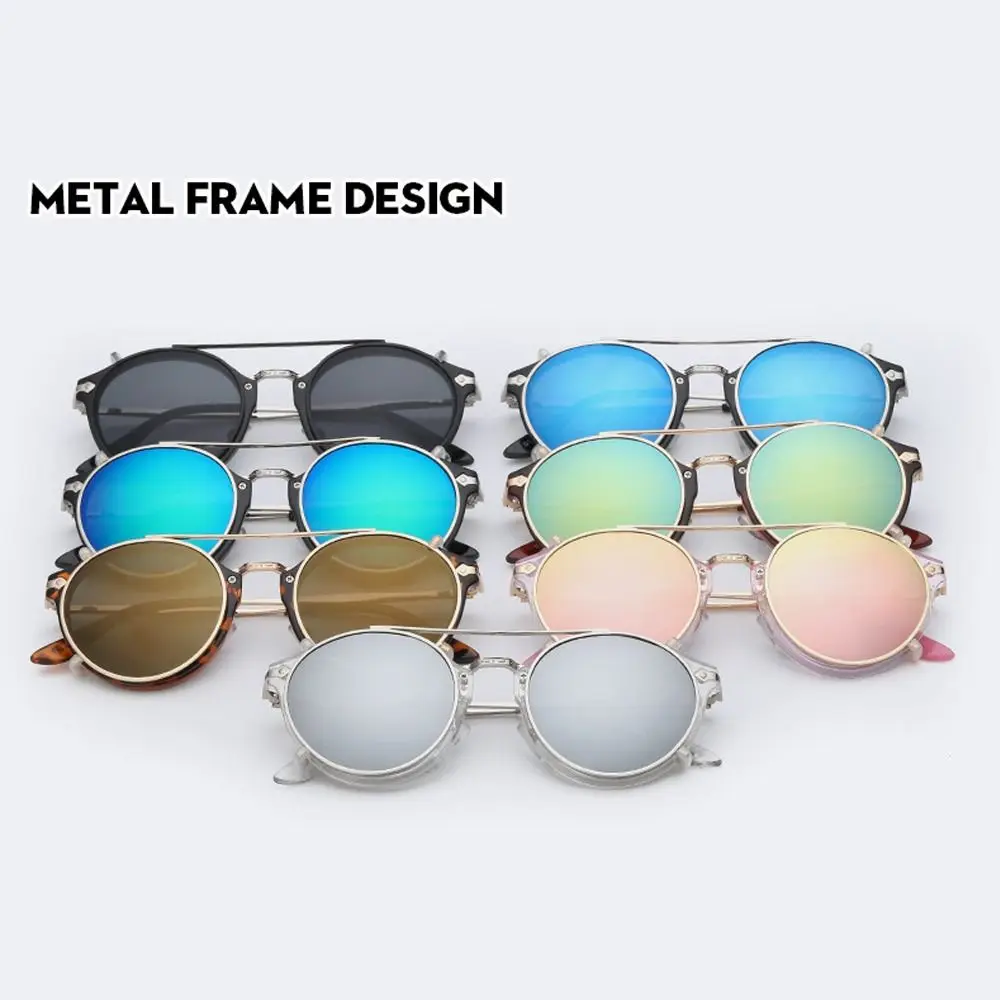 Retro Double Layer Steampunk Flip-Up Sunglasses Flip Cover Two Usage Punk Eyeglasses Black Shades Glasses Outdoor Sunglasses