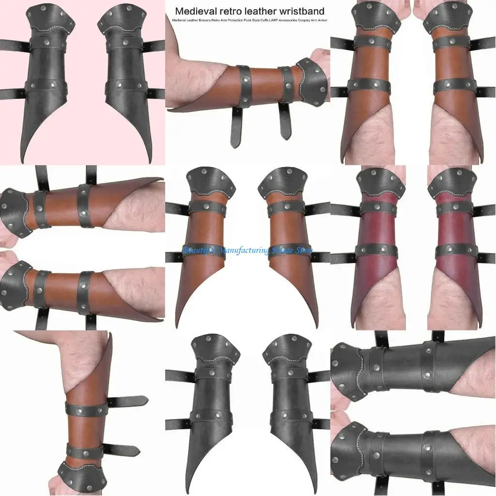 

E56A Adjust Arm Guard Historical Role Playing Adult Renaissant Arm Bracers