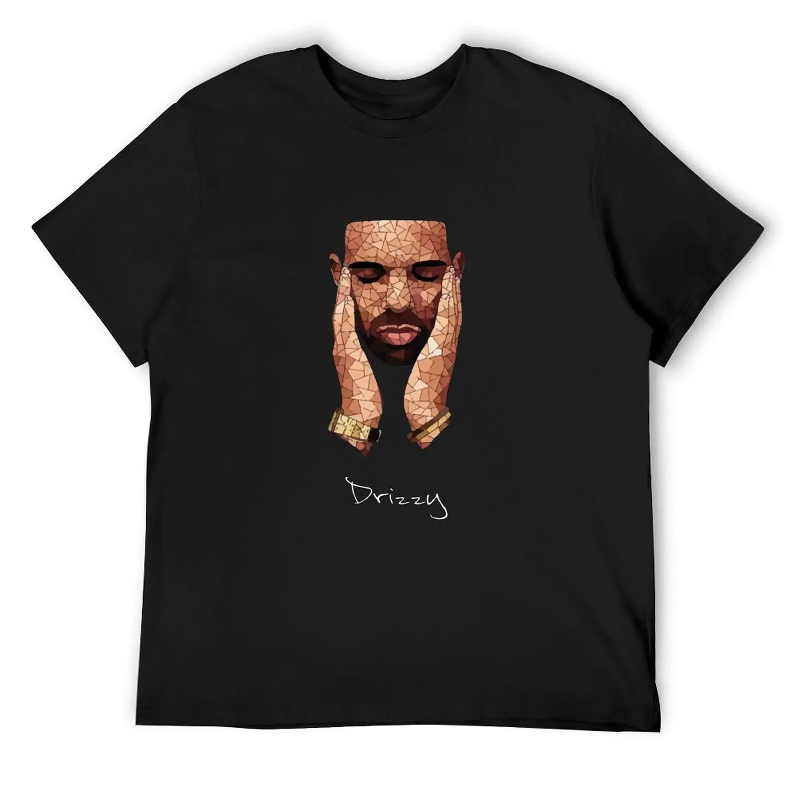 

Drke Drizzy Rapper Moasiac T-Shirt funny gifts Anime t-shirt street wear blue archive T-shirt men