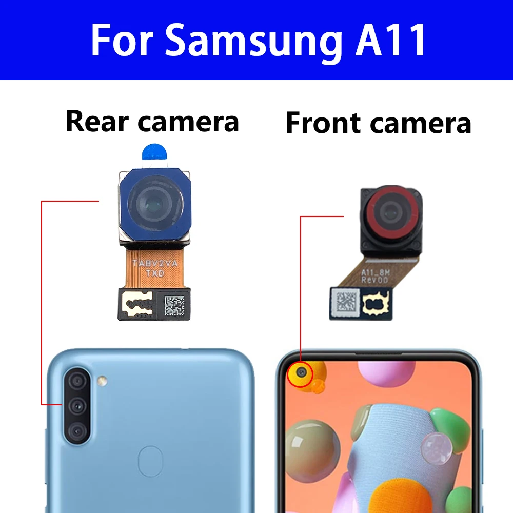 NEW Tested Back Big Main Camera And Front Small Camera Module Flex Cable For Samsung A01 A11 A51 A71 A31 A41 A01 Core