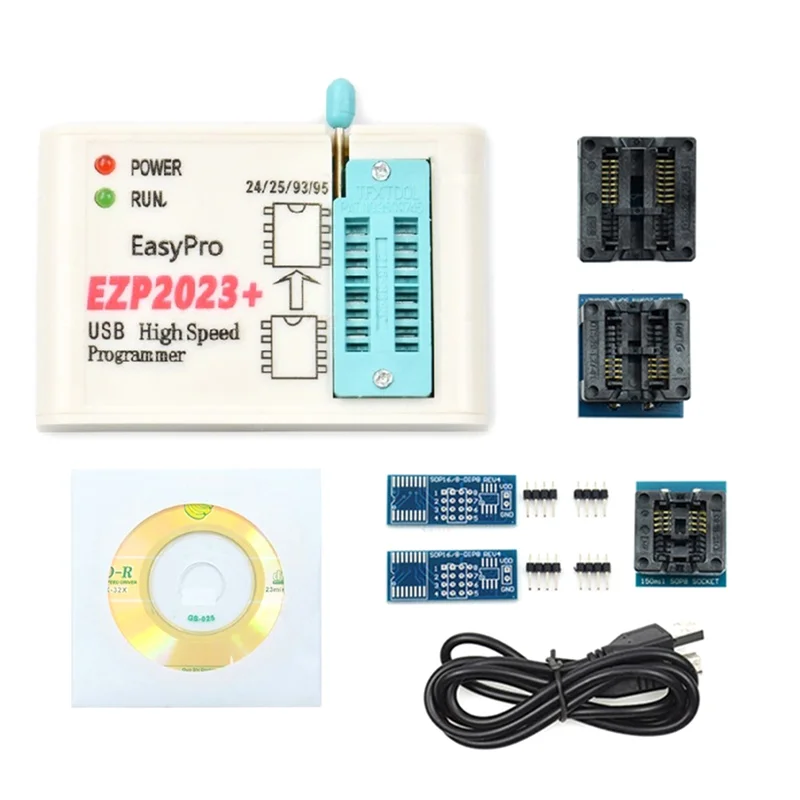 EZP2023 High-Speed SPI FLASH Programmer EZP2023 Support 24/25/93/95 EEPROM Bios 25T80 Burning Offline Copy