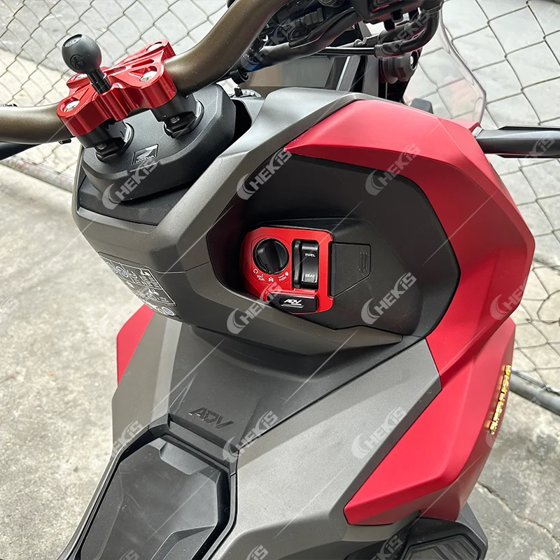 Chekis Is Suitable for Honda Adv160 Modified Electric Door Cover Accessories, Switch Coverage Patch, Electric Door Lock Decorative Cover, Key Start Position Guard