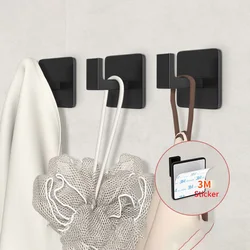 3M Self Adhesive Stainless Steel Hooks Sticky Wall Door Hook Robe Tea Towel Rustproof Towel Rack, Clothes Coat Hanger