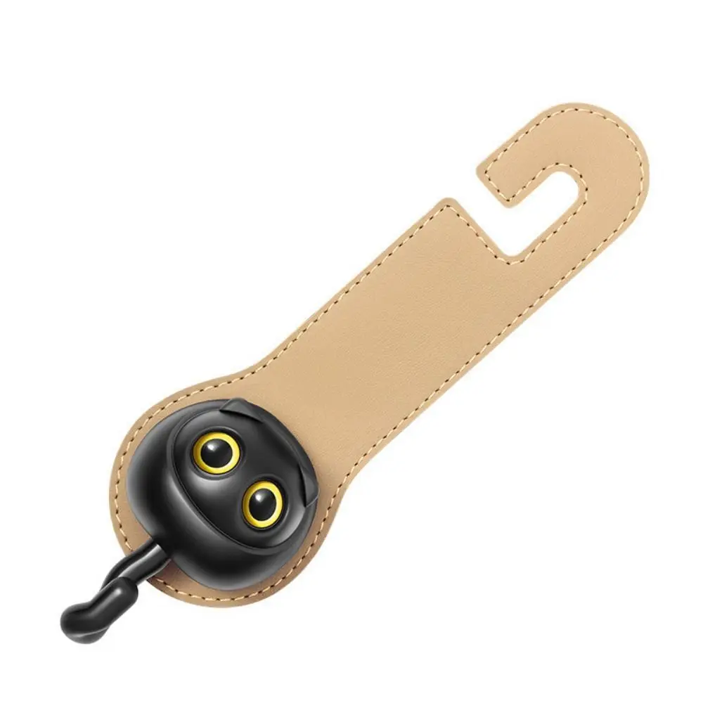 Gancho para asiento trasero de coche Blink Cat, ganchos colgantes para asiento de coche, ganchos ocultos para reposacabezas, cuero de microfibra ABS, accesorios de Interior de coche