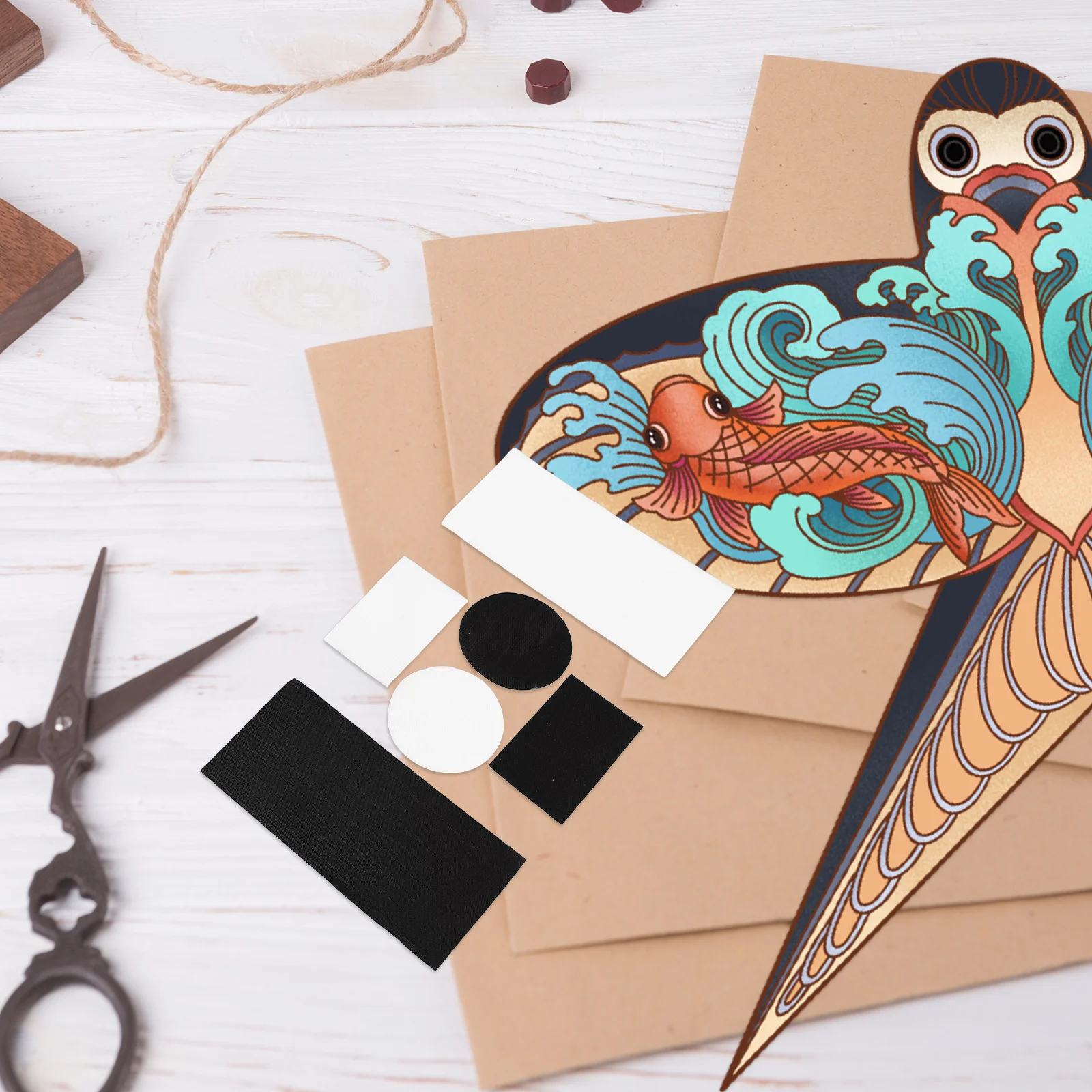 2 sets buitenreparatietape, zelfklevende patch voor snelle vervangingsonderdelen, waterdichte onderhoudsbenodigdheden voor doe-het-zelf-vliegerprojecten