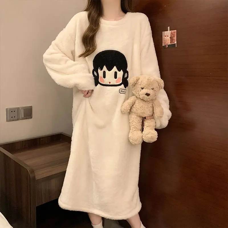 

Pjs Set Nightdress Women's Pajama Set Women's Warm Winter Pajamas Fashionable Home Clothes, Pajamas Cute and Soft Pajama Set