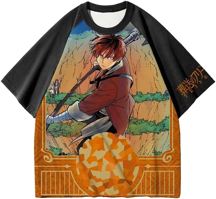 

Frieren: Beyond Journey's End T-Shirt Anime 3D Printed T-Shirt Role Short Sleeve T Summer Fashion Loose Tops
