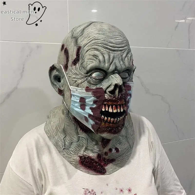Halloween Zombie Kopfbedeckung Latex Blutige Zombie Helme Vollkopf Dekor Schreckliche Party Cosplay Horror Maske Kostüm Zubehör