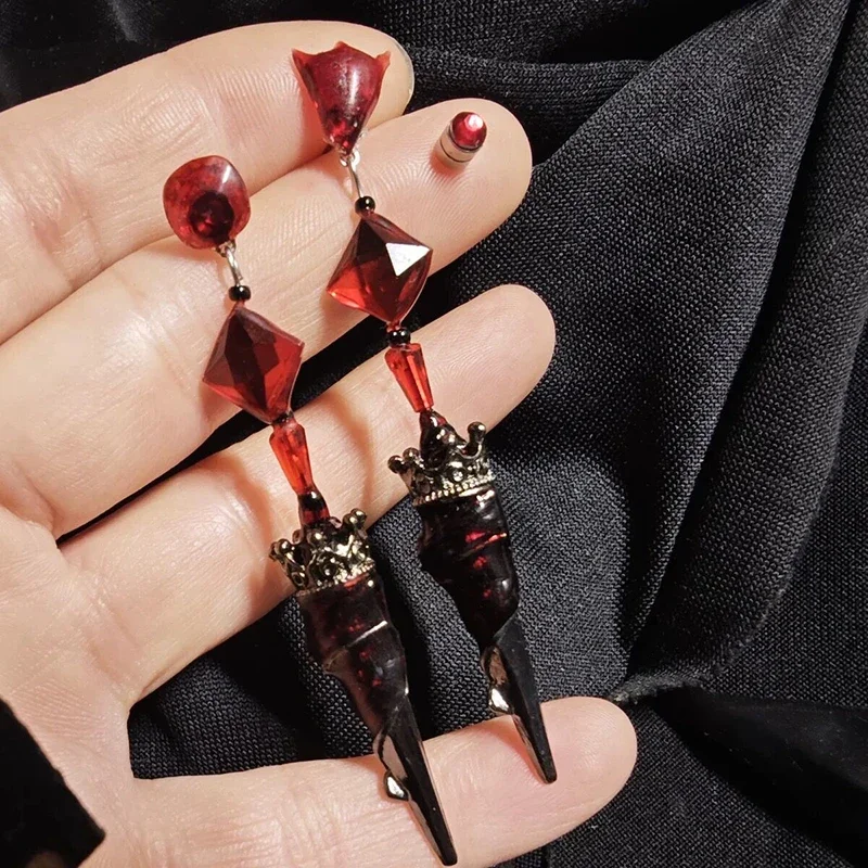 Game Love and Deepspace Sylus Heroines Cosplay Dragon Horn Headwear Earrings Necklace Set Hairpin Jewelry Carnival Accessories